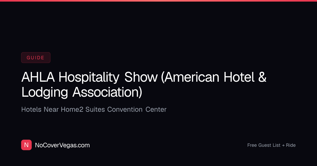 AHLA Hospitality Show (American Hotel & Lodging Association) Hotels ...