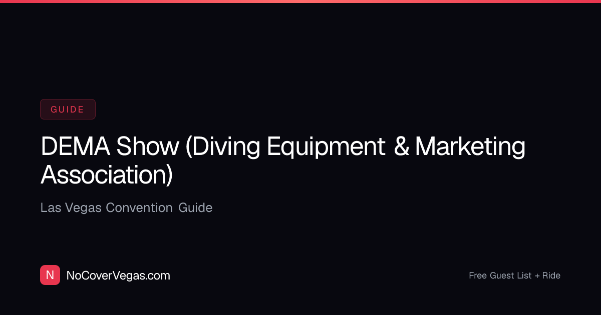 DEMA Show Las Vegas 2026 | Free Clubs + No Cover Entry